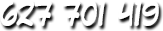 Némero de teléfono 627 701 419